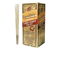 Pure Hemp Unbleached King Size Cones